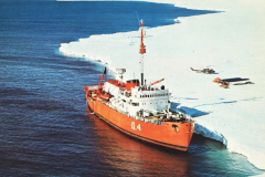 Argentinian Antarctic Support ship San-Martin at sea-ice edge