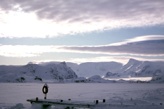 18 August 1963 1/250 f11 Jetty &sea-ice with Ac